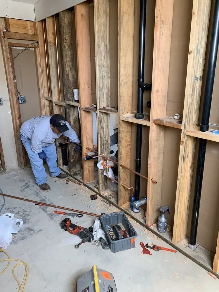 Commercial rough-in plumbing for Gas Line Repair in Charlotte